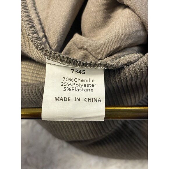 KIRUNDO Womens Chestnut Pockets Wide Leg Pants Sz 6 Chenille Blend Comfort - Picture 8 of 10